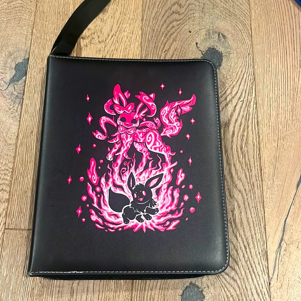 pokemon binder pink